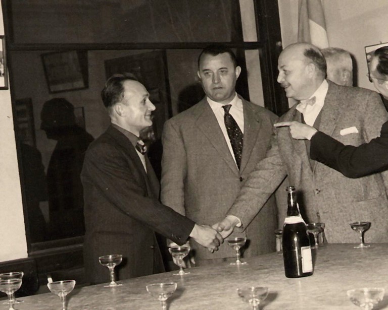 Georges Caussanel - réunion de résistants à Cahors -1957