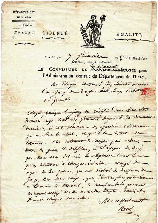 Carta del Comisionado del Gobierno