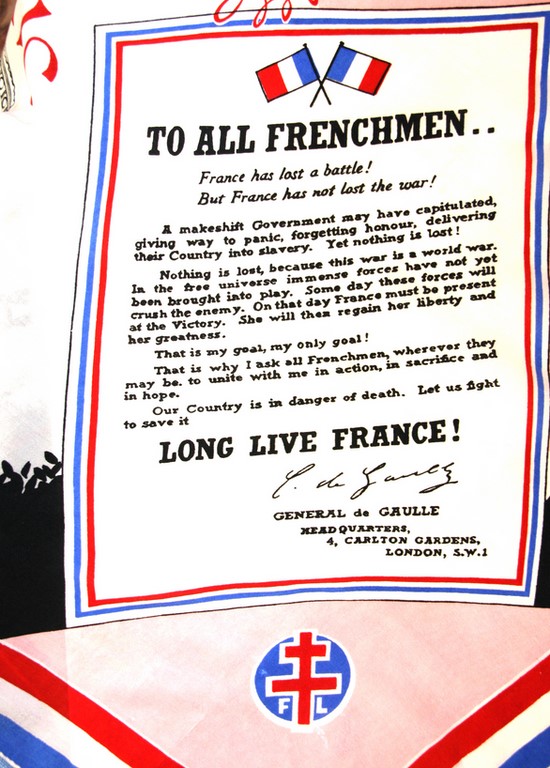 Foulard de soie: appel du 18 juin 1940 (2)