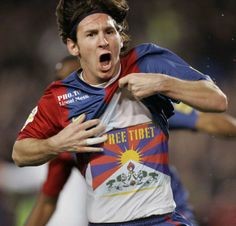 Soutiens au Tibet: Lionel Messi