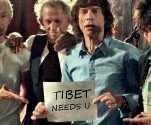 Soutiens au Tibet: les Rolling Stones